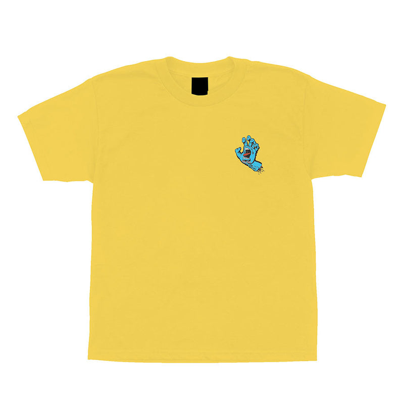 Daisy Yellow Screaming Hand Boys Santa Cruz T-Shirt