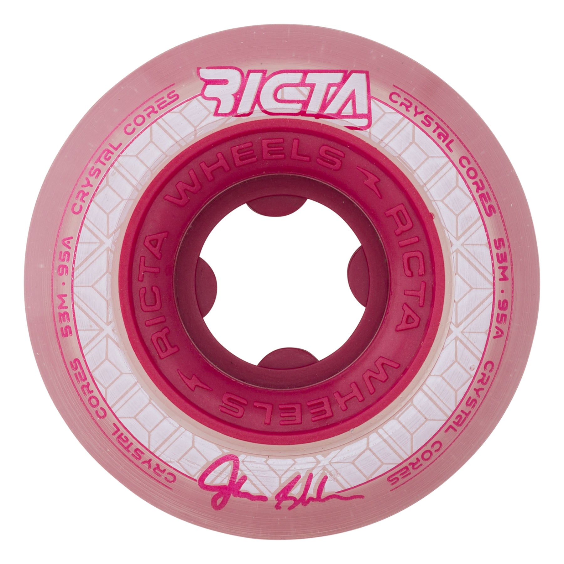 John Shanahan 95a Crystal Cores Ricta Skateboard Wheels