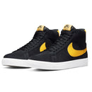 Black/University Gold Blazer Mid Nike SB Skateboarding Shoe Front