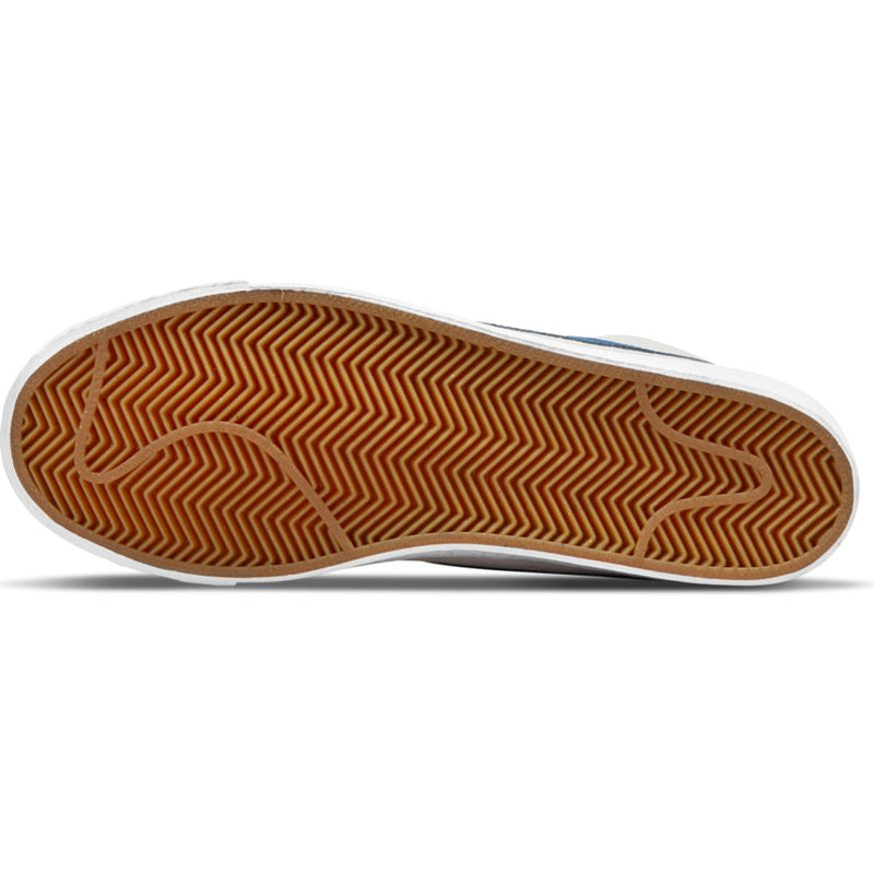 White/Court Blue Blazer Mid Nike SB Skateboarding Shoe Bottom