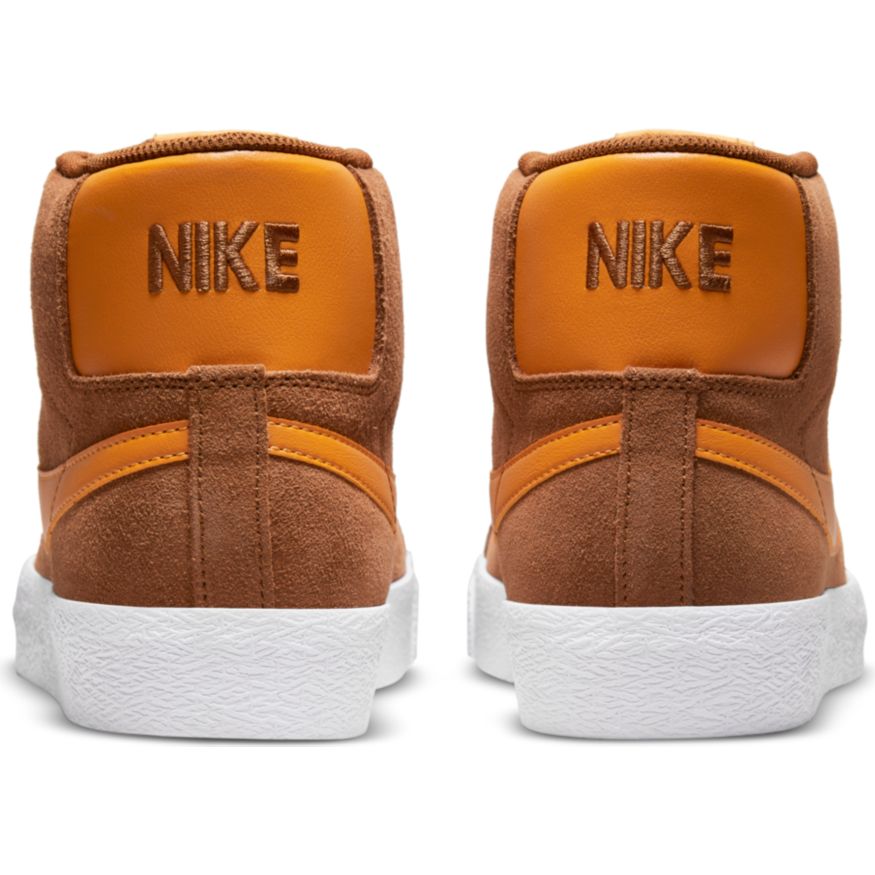 Pecan Blazer Mid Nike SB Skateboarding Shoe Back