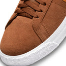 Pecan Blazer Mid Nike SB Skateboarding Shoe Detail
