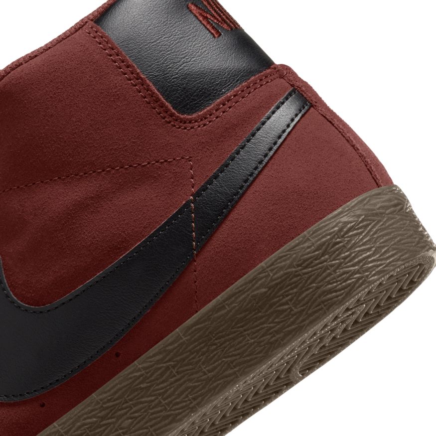 Oxen Brown Blazer Mid Nike SB Skateboarding Shoe Detail