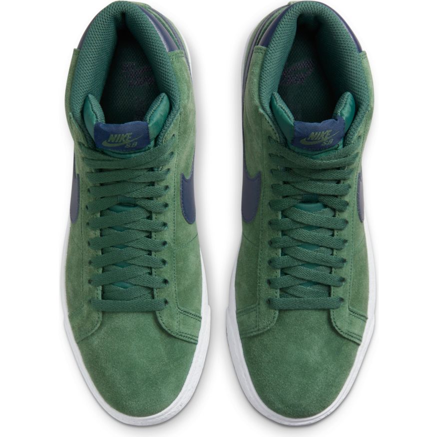 Noble Green Blazer Mid Nike SB Skateboarding Shoe Top