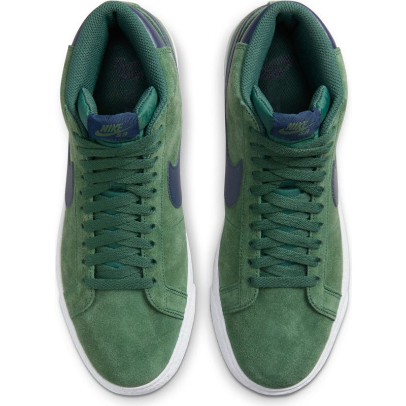 Noble Green Blazer Mid Nike SB Skateboarding Shoe Top