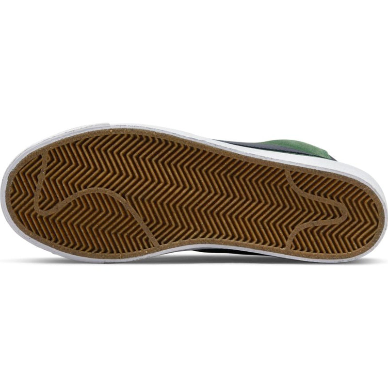Noble Green Blazer Mid Nike SB Skateboarding Shoe Bottom