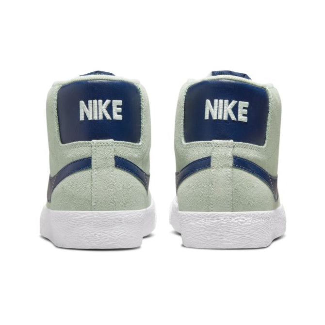 Barely Green Blazer Mid Nike SB Skateboarding Shoe Back