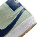 Barely Green Blazer Mid Nike SB Skateboarding Shoe Detail