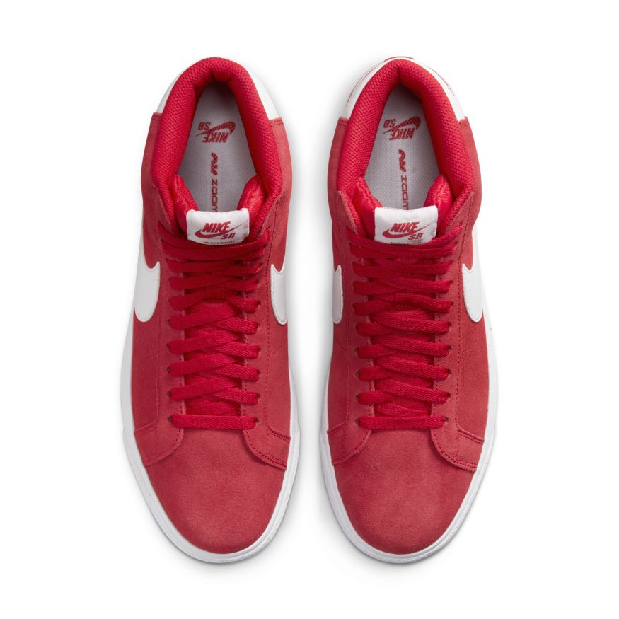 University Red Blazer Mid Nike SB Skateboarding Shoe Top