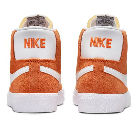 Safety Orange Zoom Blazer Mid Nike SB Skateboard Shoe Back