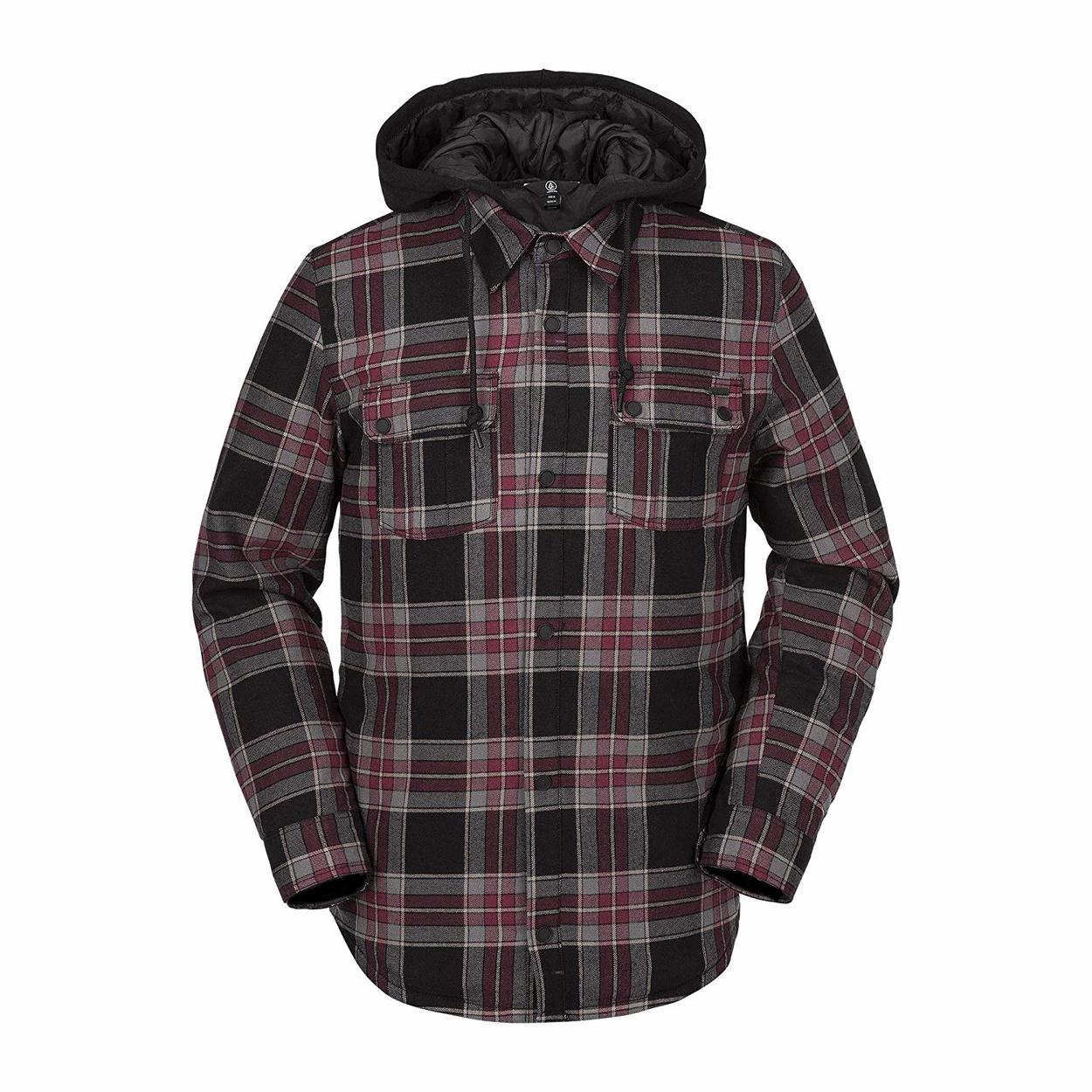 Volcom Field Insulated Flannel Shirt - Red