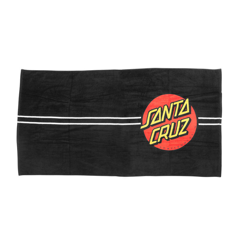 Black Classic Dot Santa Cruz Beach Towel