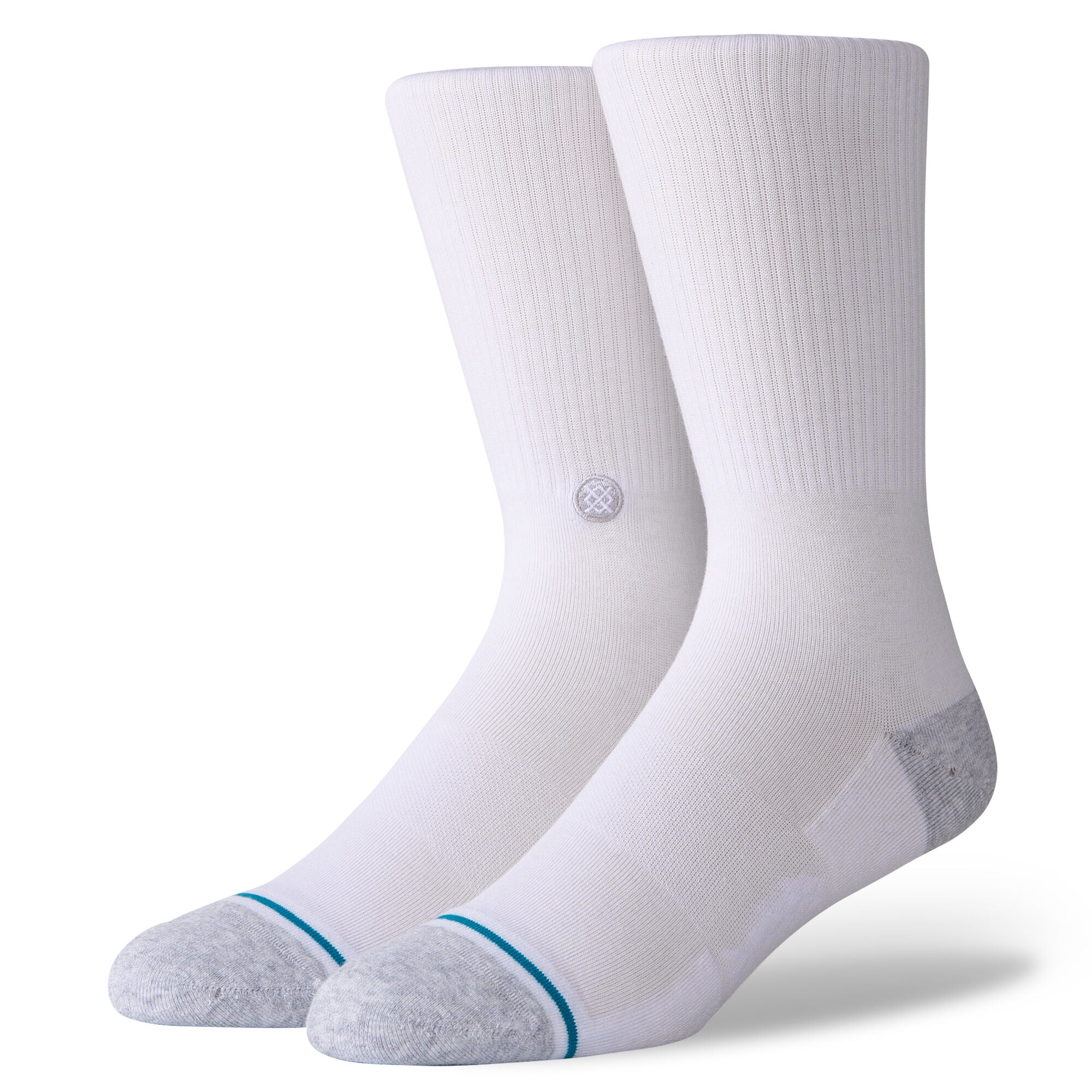 White Icon 200 Stance Crew Socks