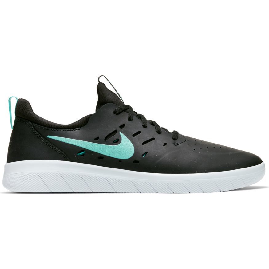 Nike SB Nyjah Free Skateboard Shoe - Black/Tropical Twist - Black - White