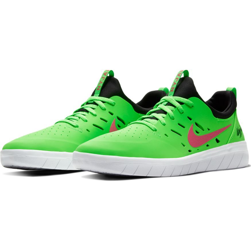 Nike SB Nyjah Free Skateboard Shoe - Green Strike/Watermelon-Green Strike