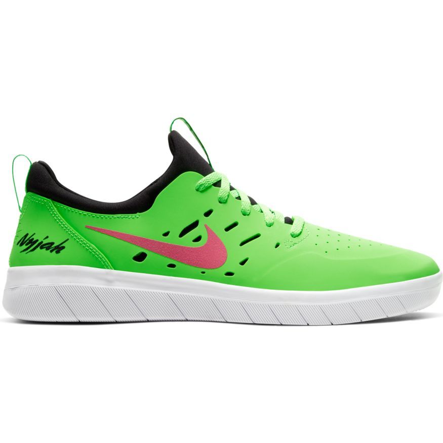 Nike SB Nyjah Free Skateboard Shoe - Green Strike/Watermelon-Green Strike