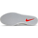 White Team Classic Nike SB Skateboarding Shoe Bottom