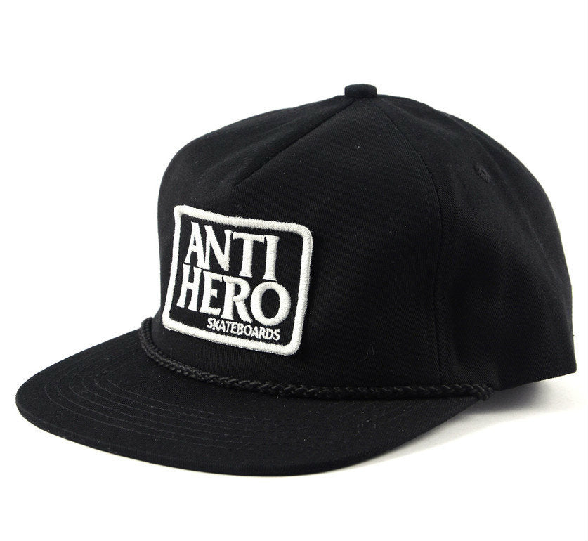 Antihero Reserve Patch Unstructered Snapback  - Black