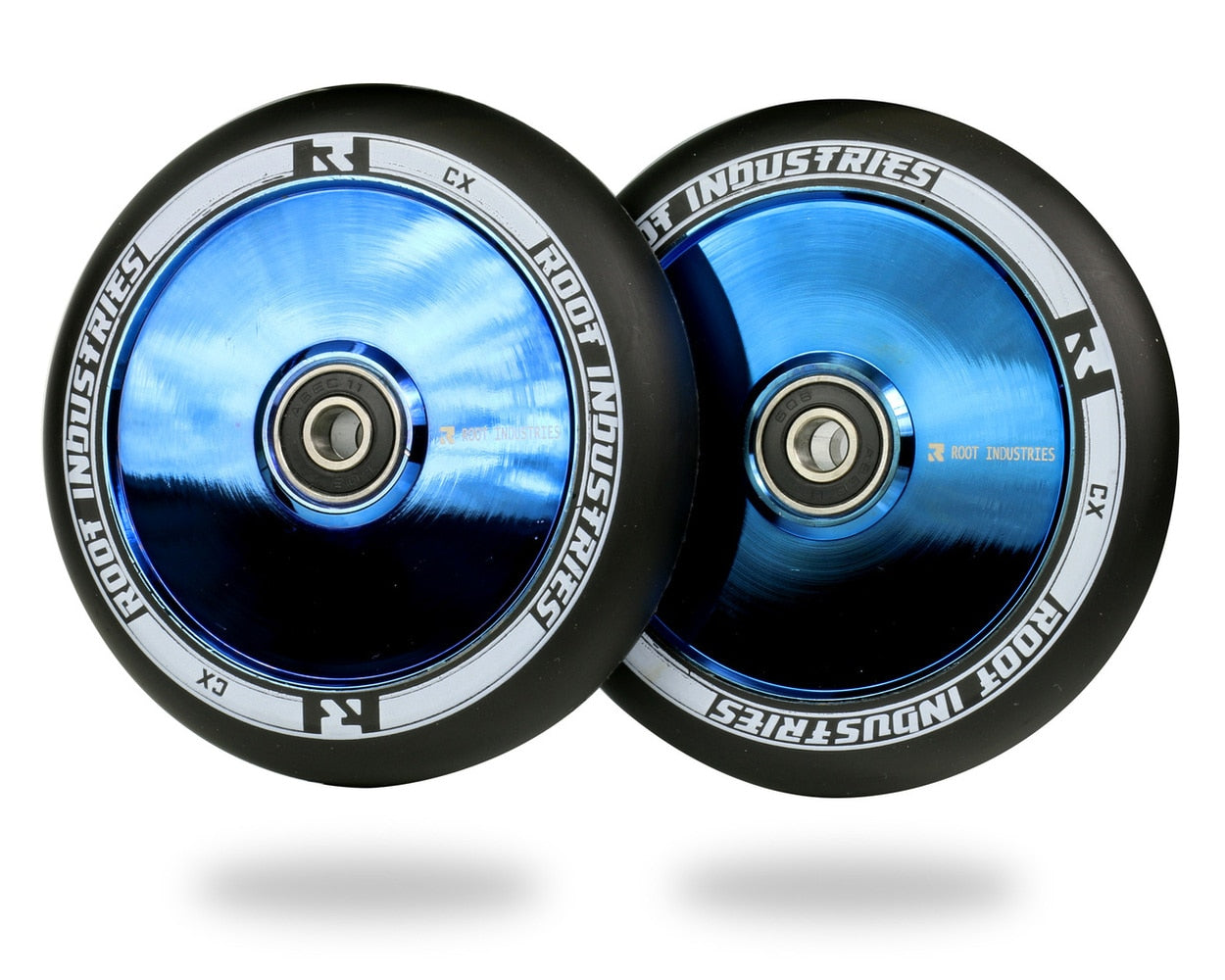 Root Industries Air Scooter Wheels - Black/BlueRay (Set of 2)