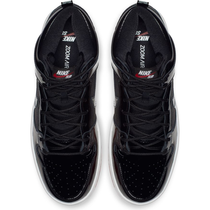 Nike SB Zoom Dunk High Traditional QS - Black/Black - White - Varsity Red