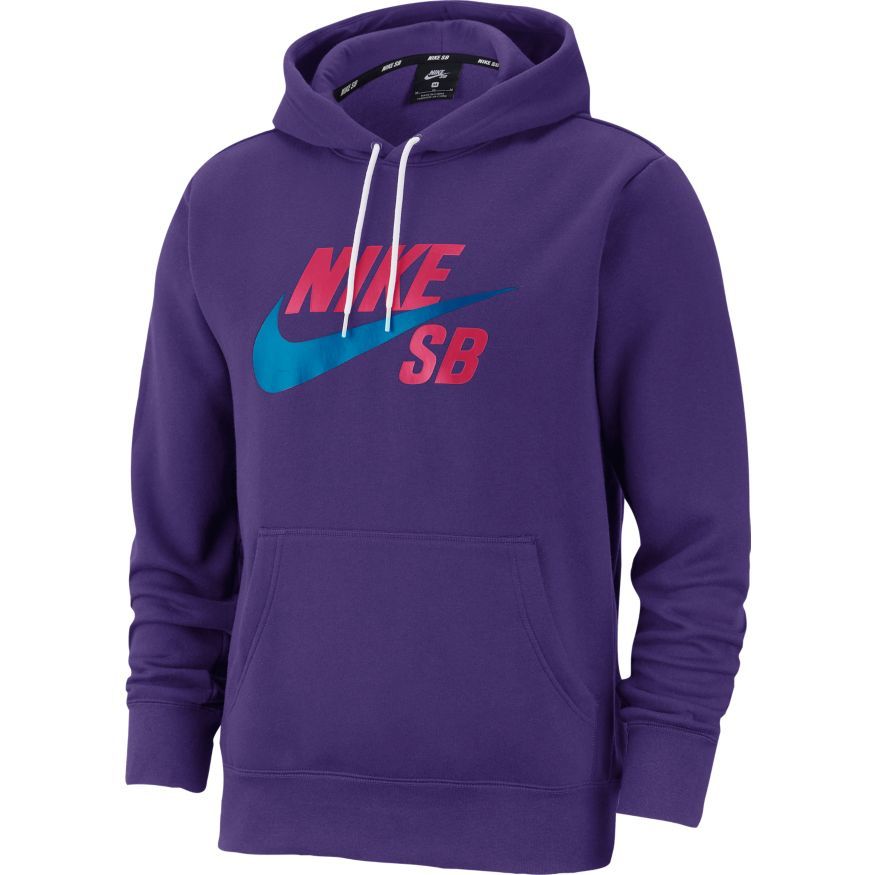 Nike SB Icon Pullover Hoodie - Court Purple/Laser Blue