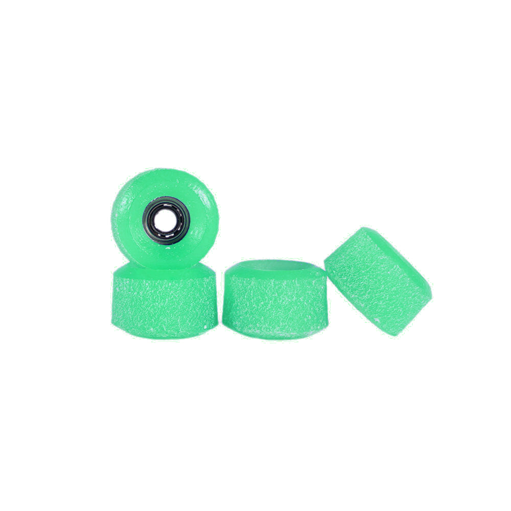 Clear Green 60d Abstract Urethane Fingerboard Wheels