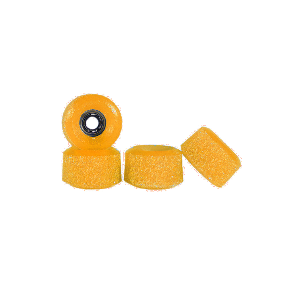 Clear Orange 60d Abstract Street Urethane Fingerboard Wheels