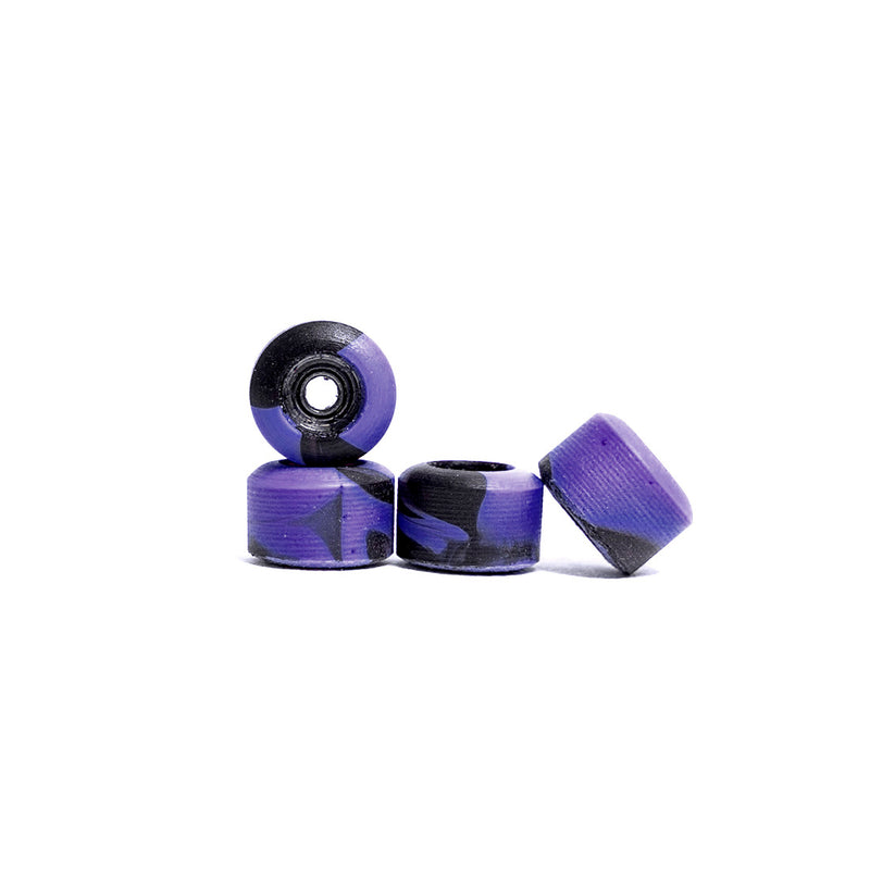 Abstract 105A Extra Mini Swirl Urethane Fingerboard Wheels - Purple/Black