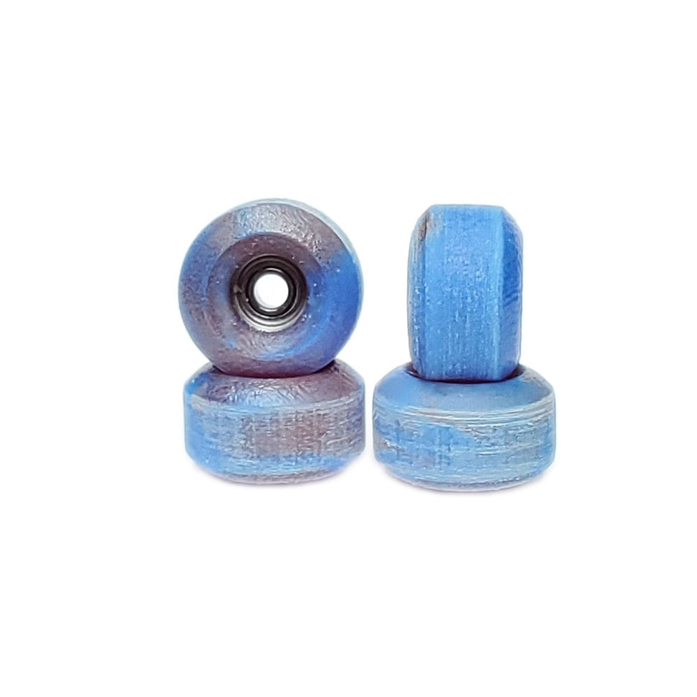 Abstract 105A Conical Swirl Urethane Fingerboard Wheels - Blue/Grey