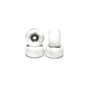 Abstract 105A Conical Swirl Urethane Fingerboard Wheels - White/Black