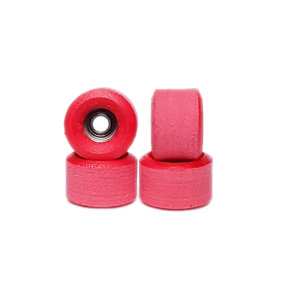 red Conical Abstract Urethane Fingerboard Wheels