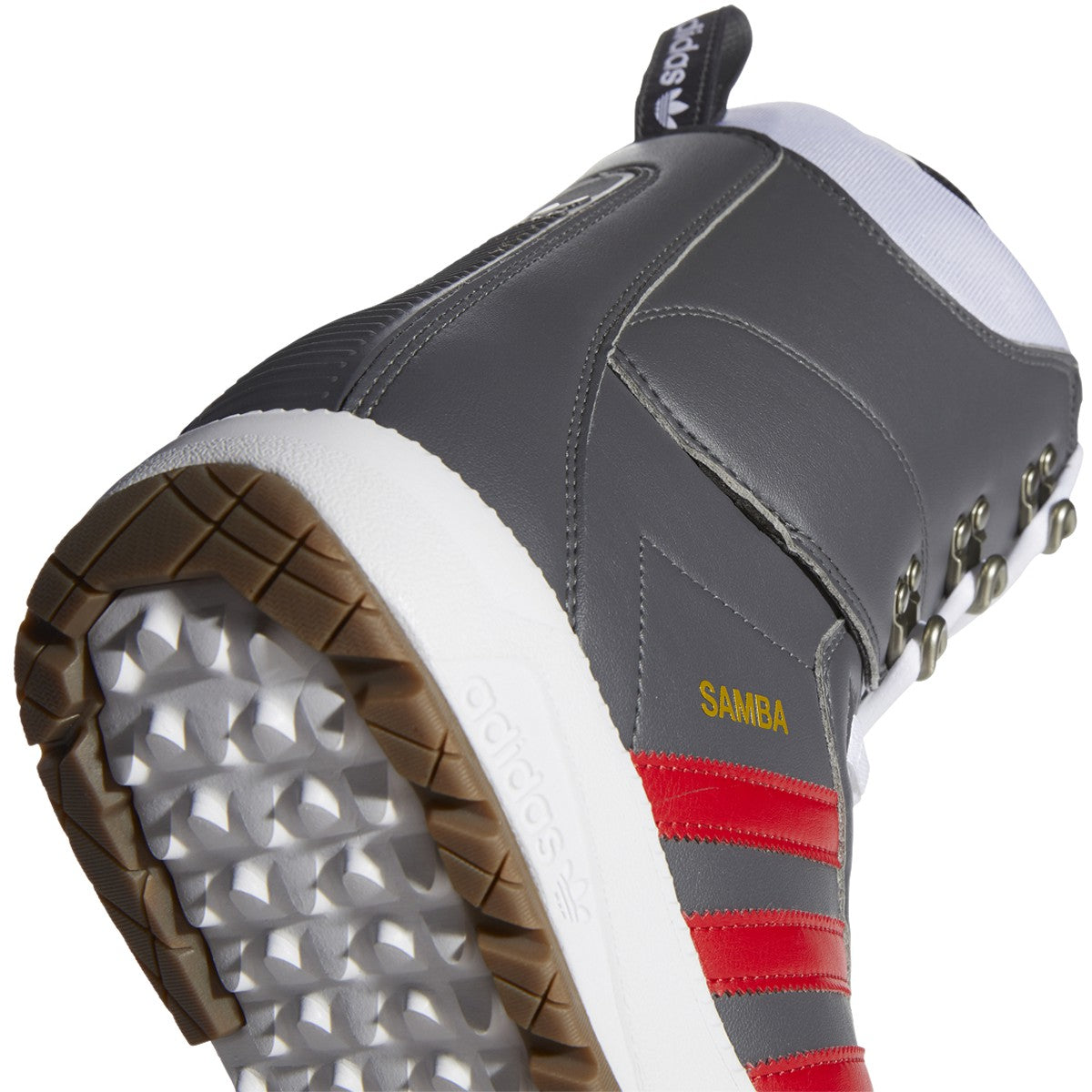 Grey Adidas 2021 Samba ADV Boots Heel
