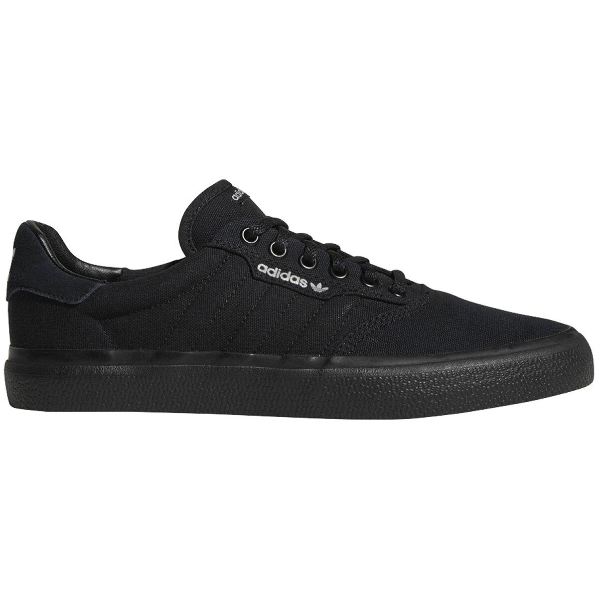 Adidas 3MC Vulc Canvas Skateboard Shoe - Black/Black/Grey Two