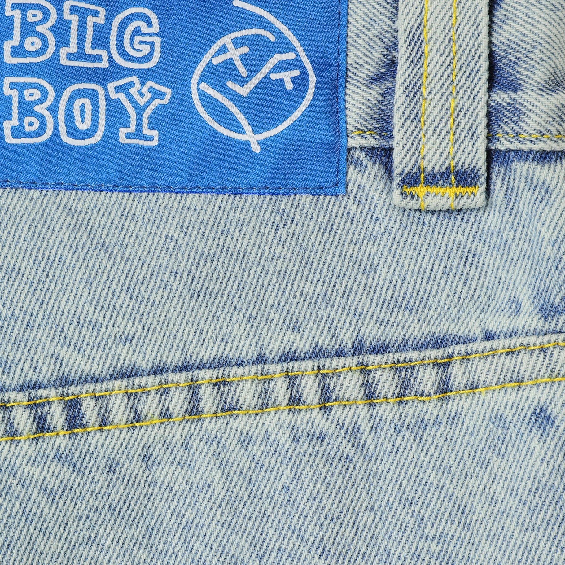 Light Blue Big Boy Polar Skate Co Jeans Detail