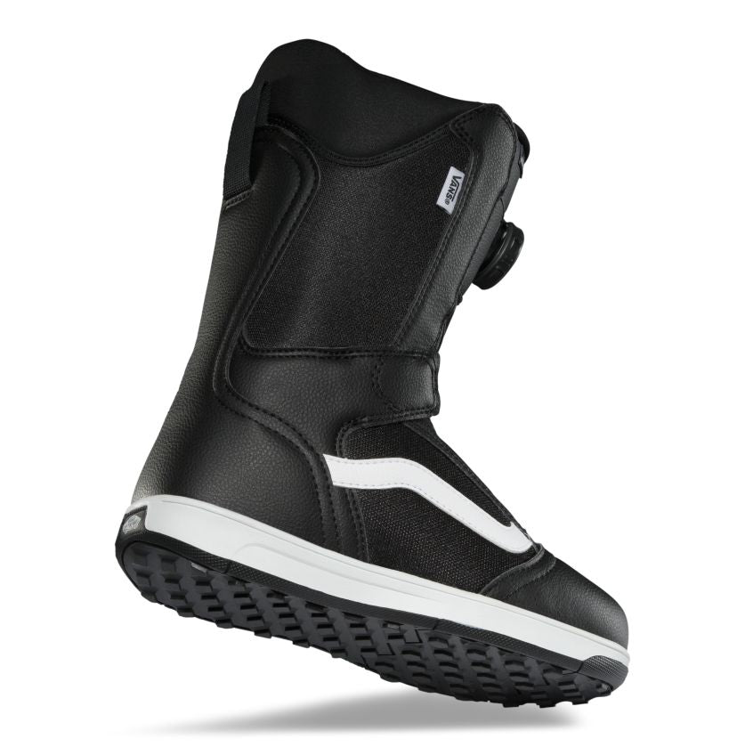 Black/White Boy's Juvie Vans Linerless BOA Snowboard Boots Side