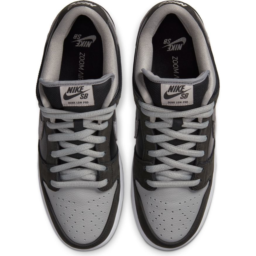 Nike SB J Pack Shadow Dunk Low Pro Skate Shoe - Black/Medium Grey-Blac