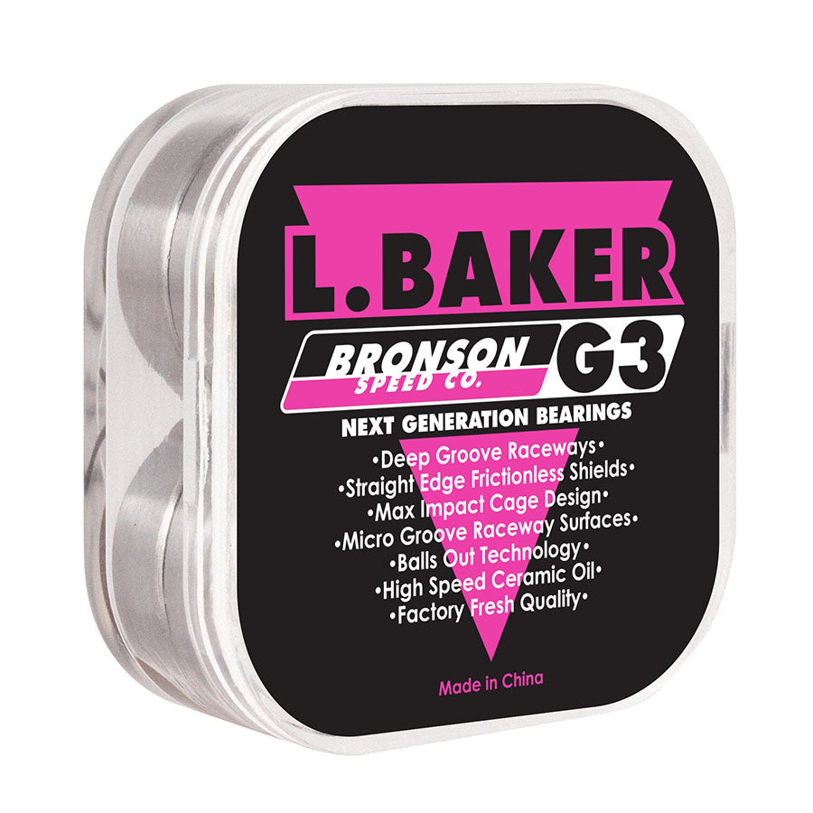 L.Baker G3 Pro Bronson Speed Co Skateboard Bearings