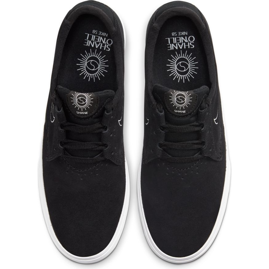 Nike SB Shane Skate Shoes - Black/White-Black