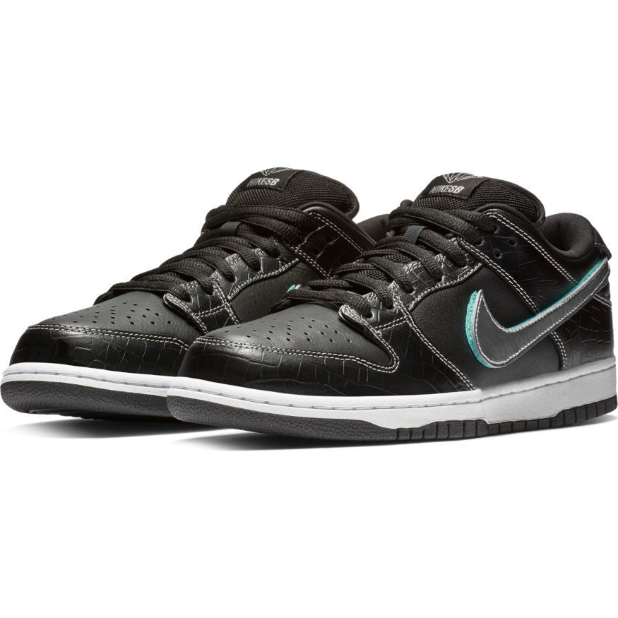 Nike SB Dunk Low Pro OG Skate Shoe - Black/Chrome-Black-Tropical Twist