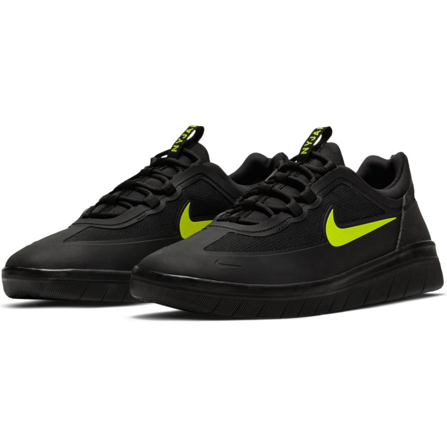 Cyber Black Nyjah 2 Nike SB Skateboarding Shoe Front