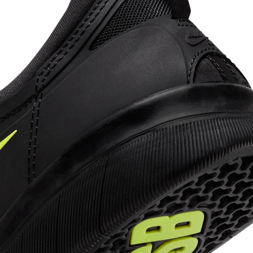 Cyber Black Nyjah 2 Nike SB Skateboarding Shoe Detail