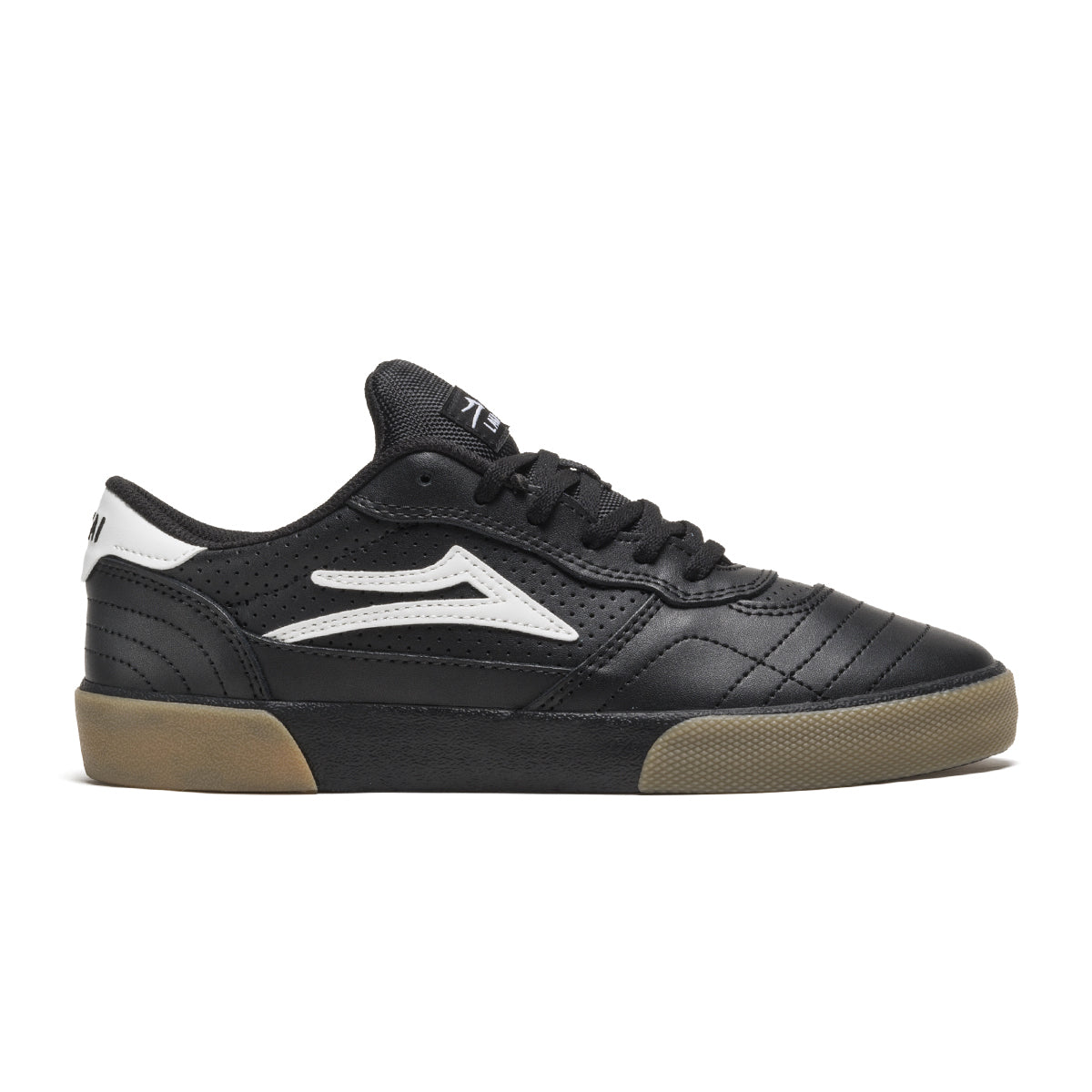 Black/Gum Leather Lakai Cambridge Skate Shoe