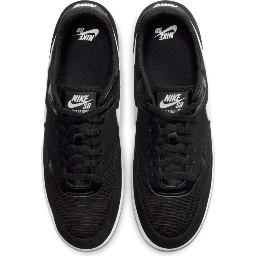 Black/White/Gum GTS Return Nike SB Skateboarding Shoe Top