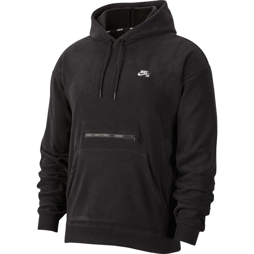 Nike SB Skate Fleece Pullover Hoodie - Black/White