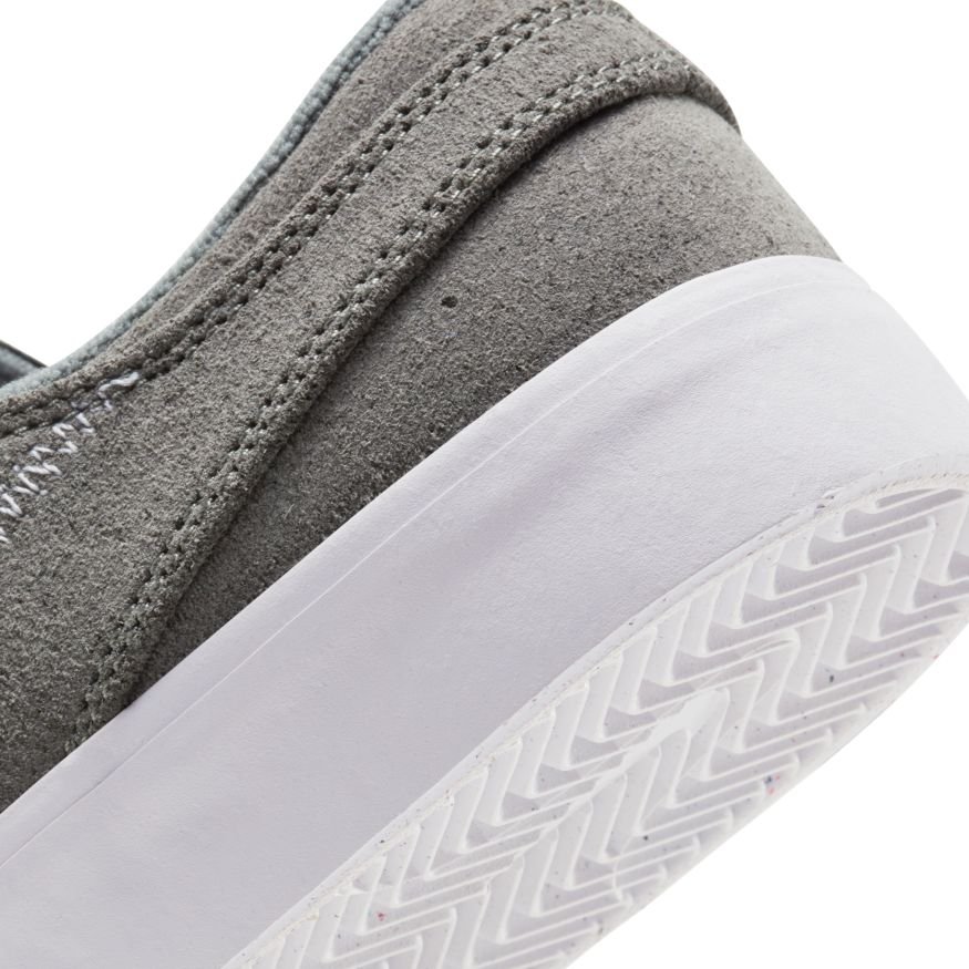 Grey Flyleather Stefan Janoski Remastered Nike SB Skateboarding Shoe Detail
