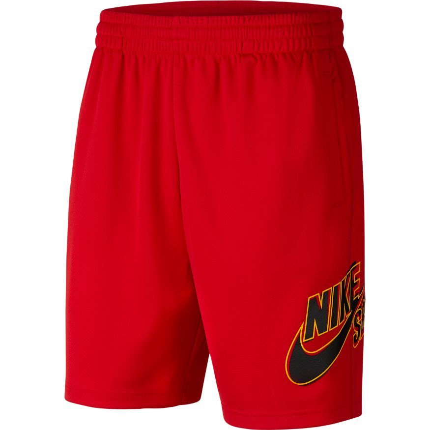 University Red/Black Nike SB Dri-Fit Sunday Shorts Front