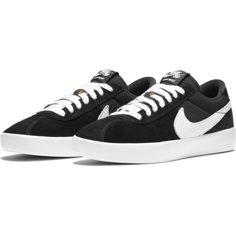 Black/White Bruin React Nike Sb Skateboarding Shoe Front