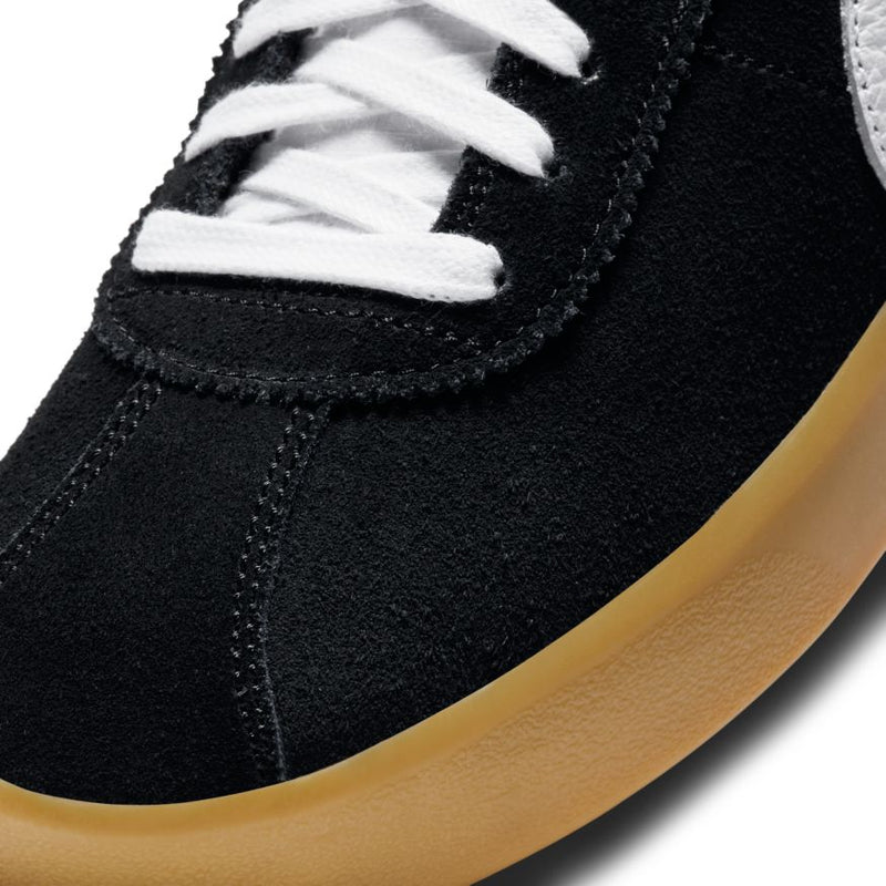 Black/Gum Bruin React Nike SB Skateboarding Shoe Detail