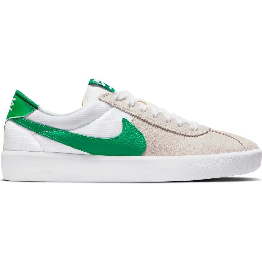 White/Lucky Green Bruin React Nike SB Skateboarding Shoe