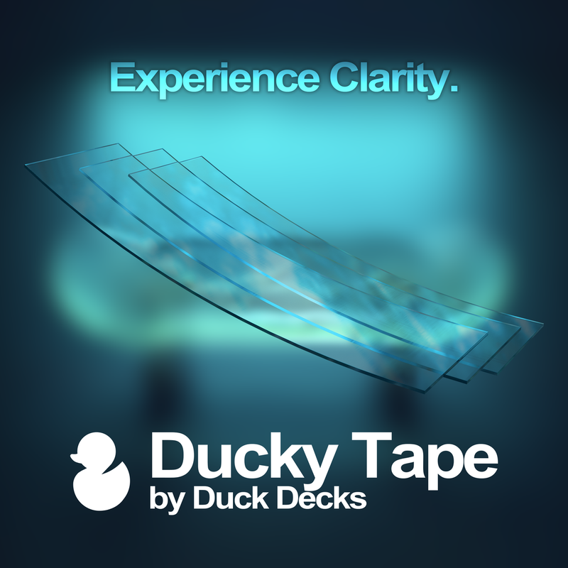 Clear Ducky Tape Fingerboard Grip